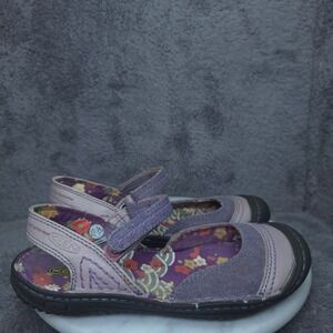 Keen Mary Jane Sandals Womens 6.5 Purple Floral Canvas Leather 1005548‎